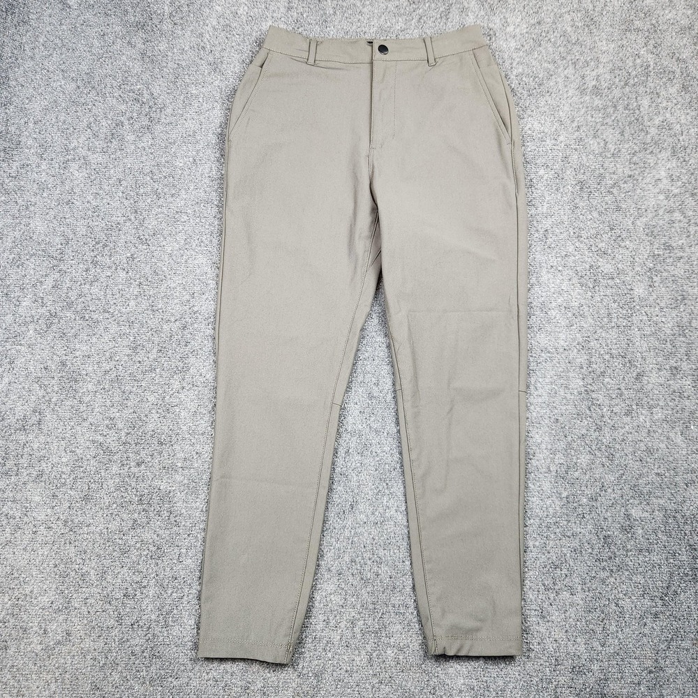 Cuts Pants Mens Medium Khaki Jogger Chino Stretch Elastic Cuff Casual Travel
